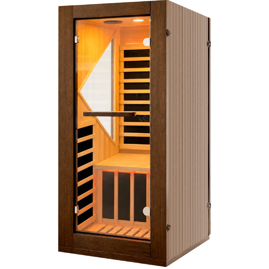 1090W Indoor Pine Sauna with Six Heating Plates