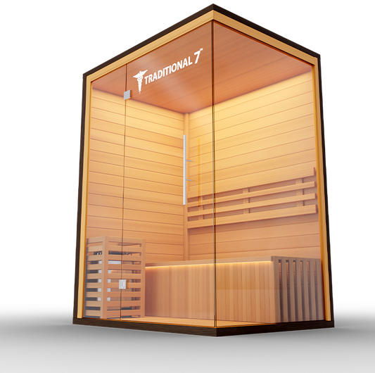 Traditional 7 3-Person Home Steam Sauna