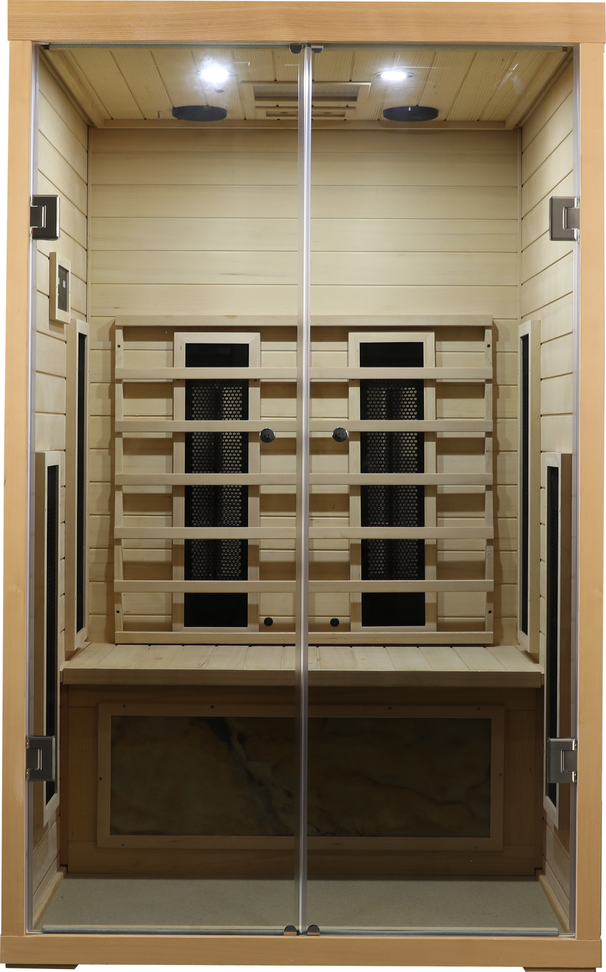 2-Person Hemlock Wood Far-Infrared Sauna – Natural
