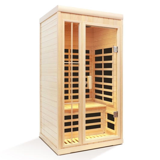 Deluxe One-Person Far Infrared Hemlock Sauna