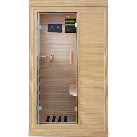 Single Person Indoor Sauna Room – Chilean Pine | 7 Carbon Heating Plates