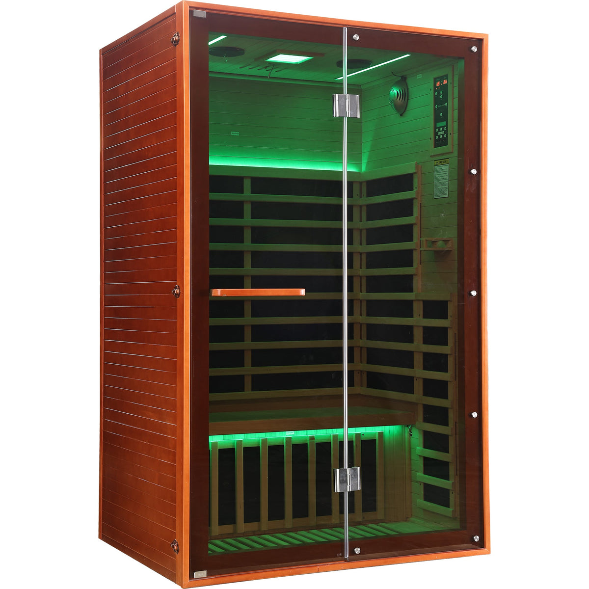 2-Person Home Infrared Sauna | Canadian Hemlock Wood | Carbon Heating Panels