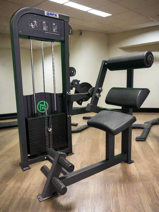 Selectorized Back & Ab Combo Machine with 250 lb Weight Stack