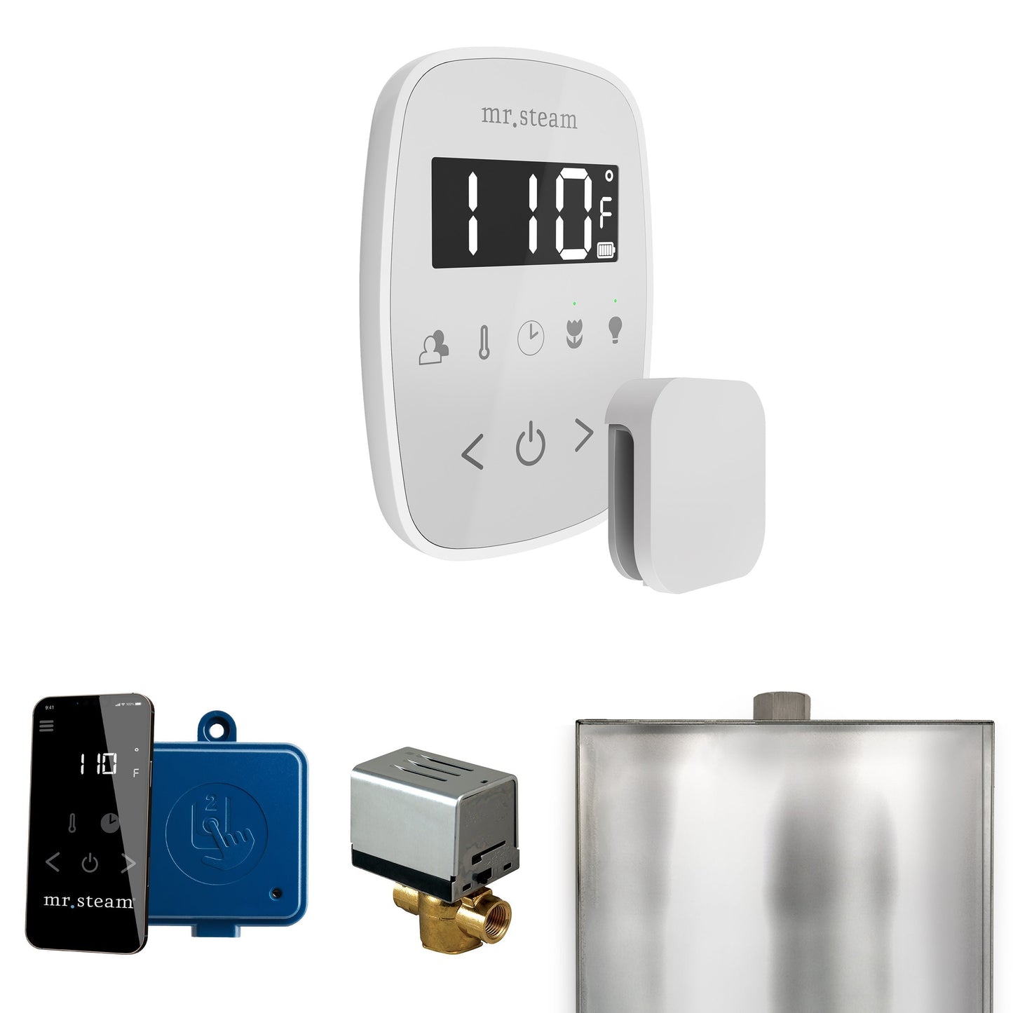 Mr. Steam ButlerFlex Steam Shower Control Package with TempoFlex Control and Aroma Steamhead