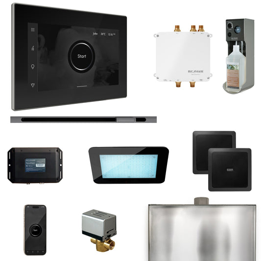 Mr. Steam Bliss Steam Shower Control Package — iSteamX Control & Linear Steamhead