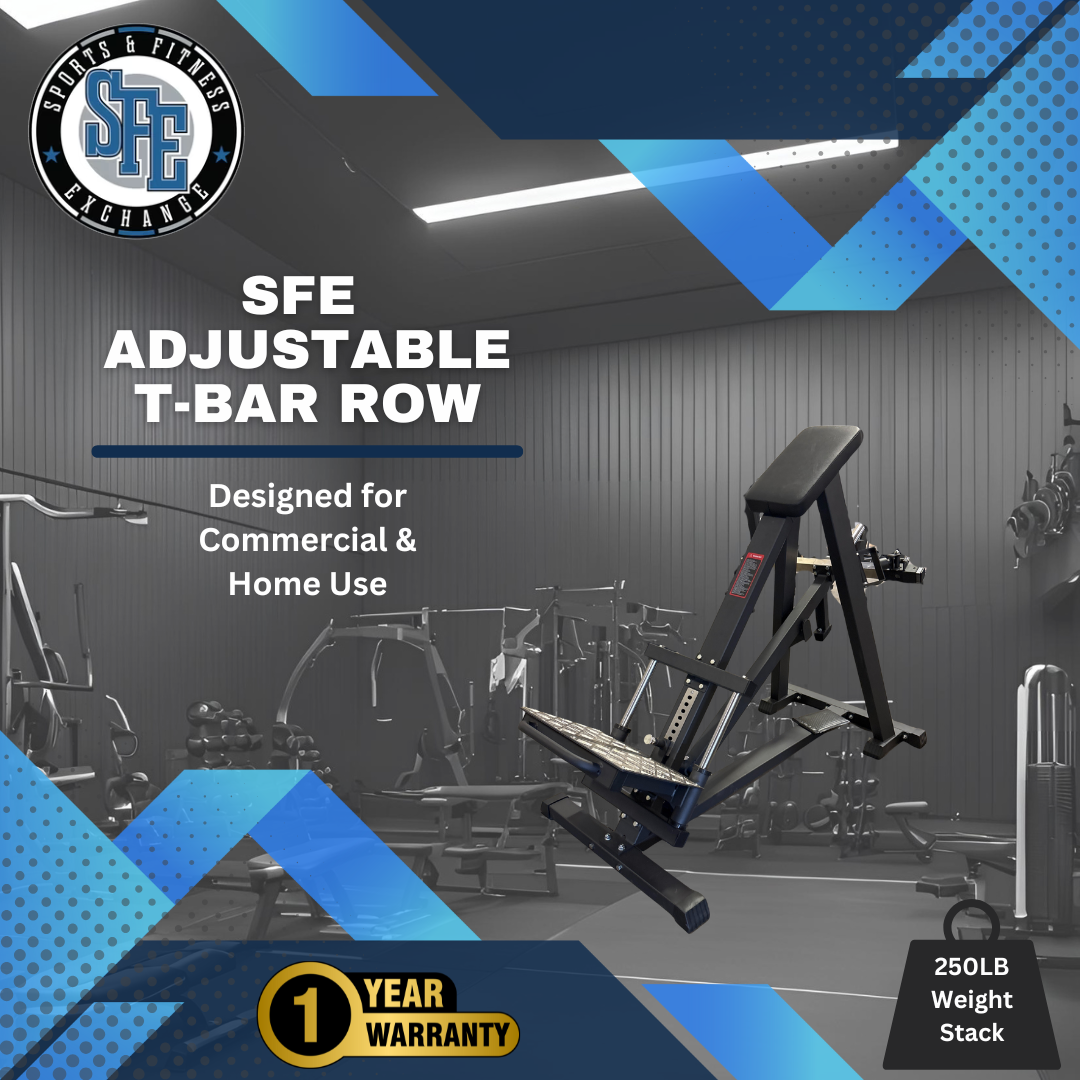 Adjustable Plate-Loaded T-Bar Row Machine