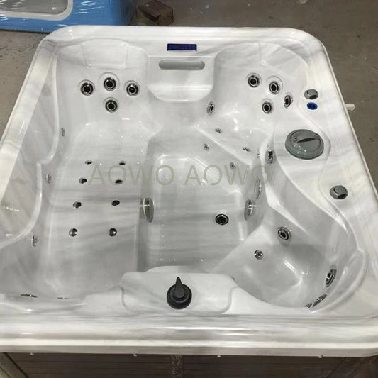 Stock Outdoor Swim Spa Pool Hot Tub Cheap Price Custom Outdoor Outdoor Massage Spas Tub With Pillow