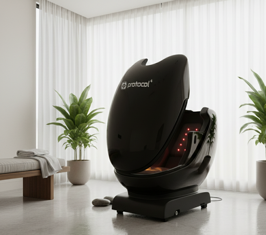 The Cocoon – Full-Body Infrared Sauna, Red Light & PEMF Recovery Pod
