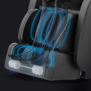 Zero Gravity SL-Track Shiatsu Massage Chair with 3D Rollers, Bluetooth & Heating – Black