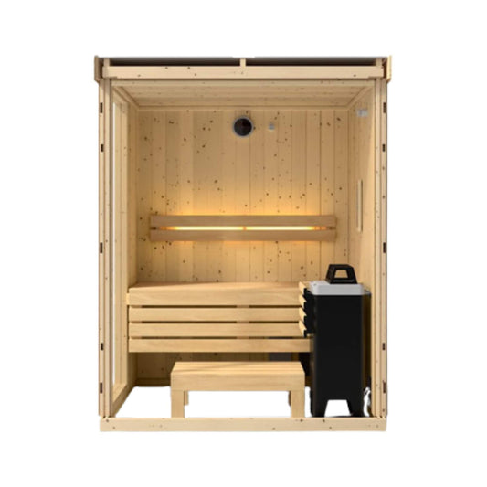 Kohler C1 Indoor Sauna Kit – Scandinavian Spruce, 2–5 Person (SAK60418)