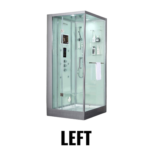Maya Bath Platinum Arezzo Steam Shower with Rainfall Ceiling Shower & Android Tablet