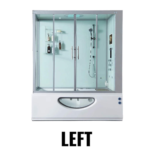 Maya Bath Platinum Catania-R Steam Shower with 27 Whirlpool Jets & Android Tablet