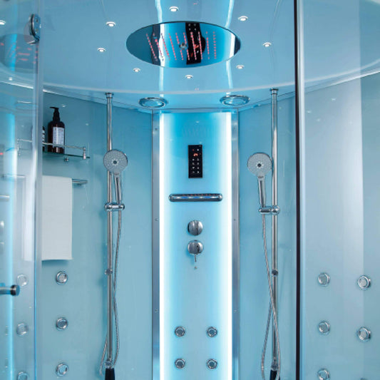 Maya Bath Platinum Comfort Walk-In Steam Shower with Whirlpool Bathtub & 38 Jets