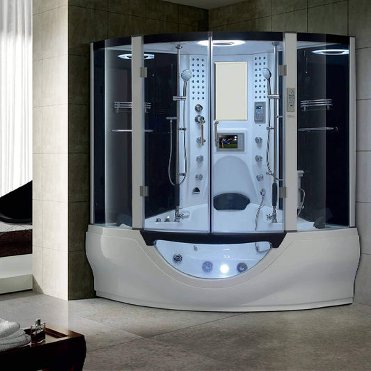 Maya Bath Valencia Steam Shower & Bathtub with LCD TV