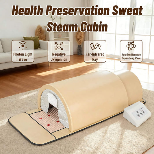 Far Infrared Sauna Dome – Full-Body 360° Dry Heat with Jade, Tourmaline & Germanium Stones