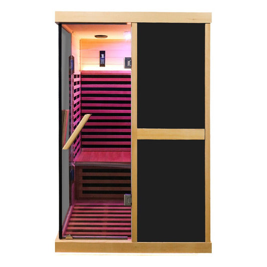 Thermora Helix 2-Person Far Infrared Sauna with Double Glass Doors | 1980W