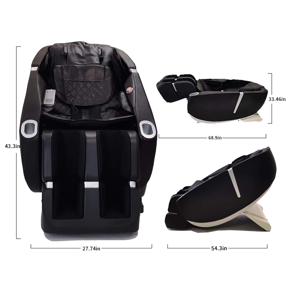 Equinox Zero-Gravity Full-Body Massage Chair with Auto Body Scan