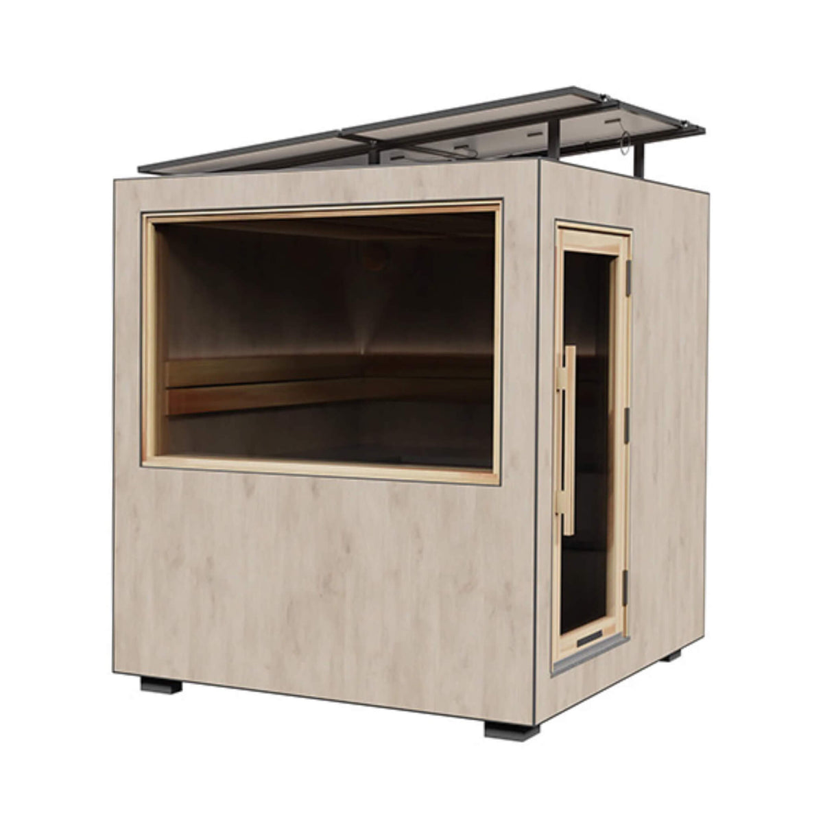 ThermaSol Solaris Outdoor Sauna Cabin | 2–5 Person | Solar-Powered | Fully Assembled