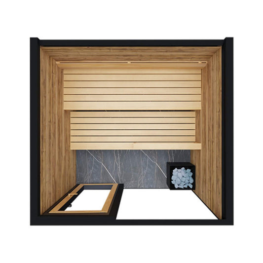 ThermaSol Spectra 4-Person Outdoor Sauna Cabin | Fully Assembled