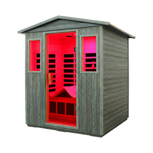 Thermora Nivea 3-Person Full-Spectrum Infrared Sauna Room | Low EMF | Carbonized Composite