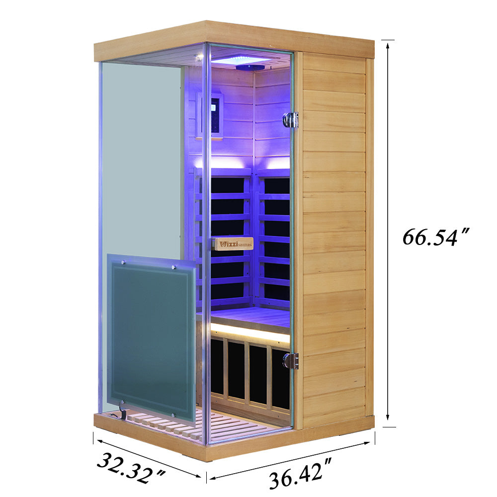 1 Person Infrared Sauna Wizzisaunas 909MHX (R/L)