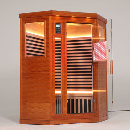 Two-Person Far Infrared Corner Sauna