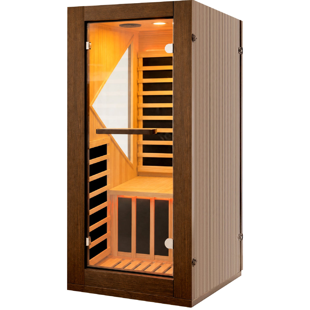 1090W Indoor Pine Sauna with Six Heating Plates