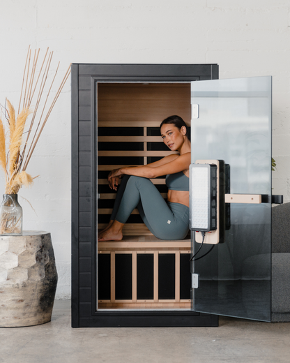 SaunaBox® Solara: 1-Person Full Spectrum Infrared Sauna