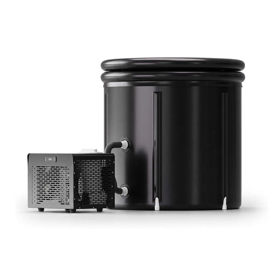 Foldable Cold Plunge Tub with 1/3 HP Smart Water Chiller