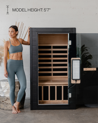 SaunaBox® Solara: 1-Person Full Spectrum Infrared Sauna