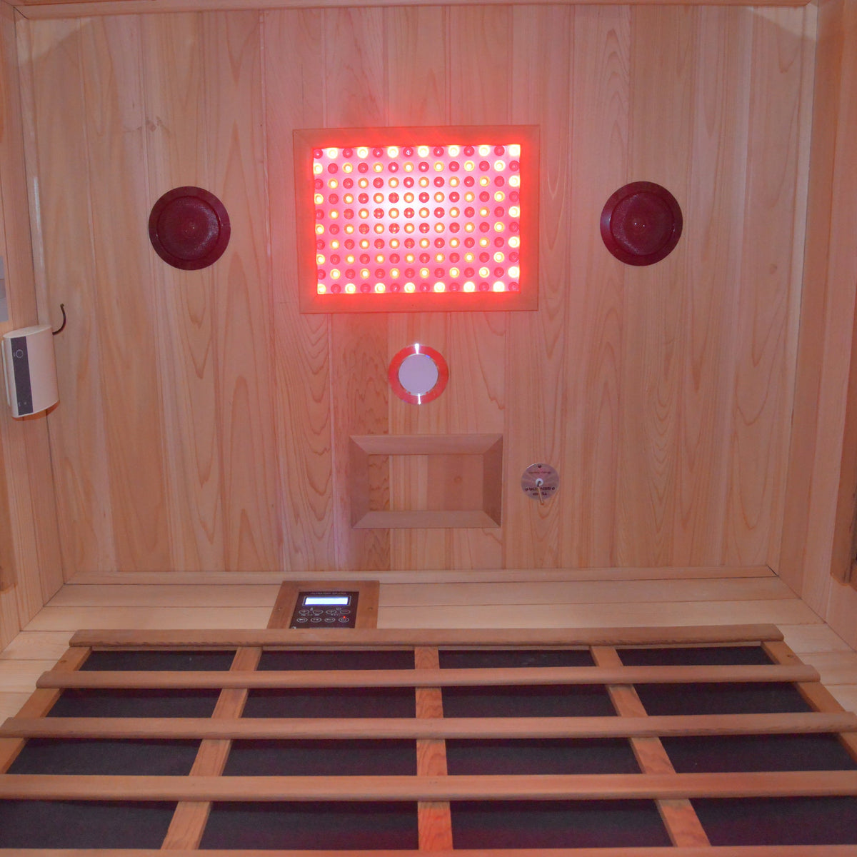 Outdoor 2-Person Backyard Sauna | Fir & Cedar Wood with Infrared Heating