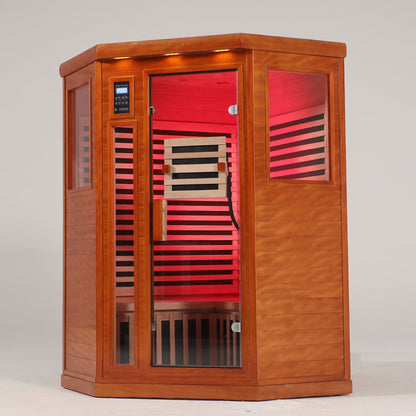 Two-Person Far Infrared Corner Sauna