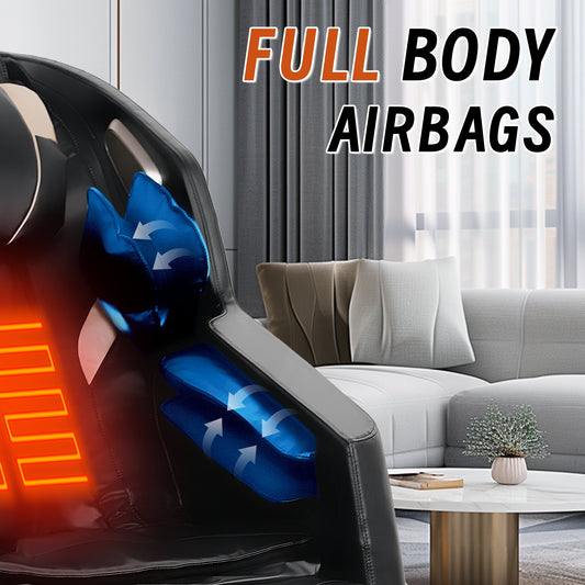 Full-Body Massage Chair with Bluetooth & Zero-Gravity Recliner