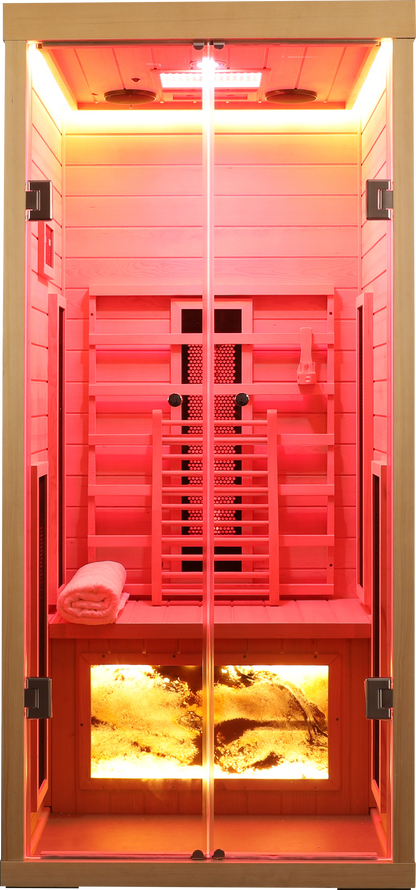 One-Person Hemlock Infrared Sauna
