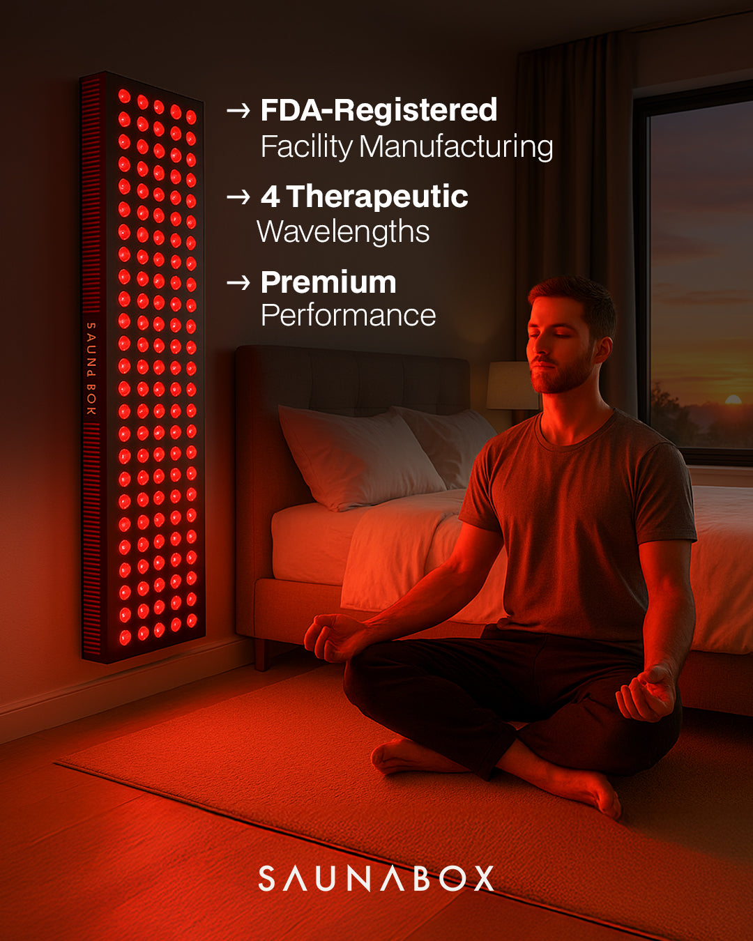 The Nova XL: Full Body Red Light Panel with Near Infrared