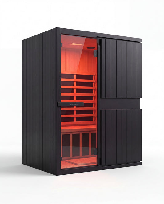 SaunaBox® Solara 2-Person: Full Spectrum Infrared Sauna