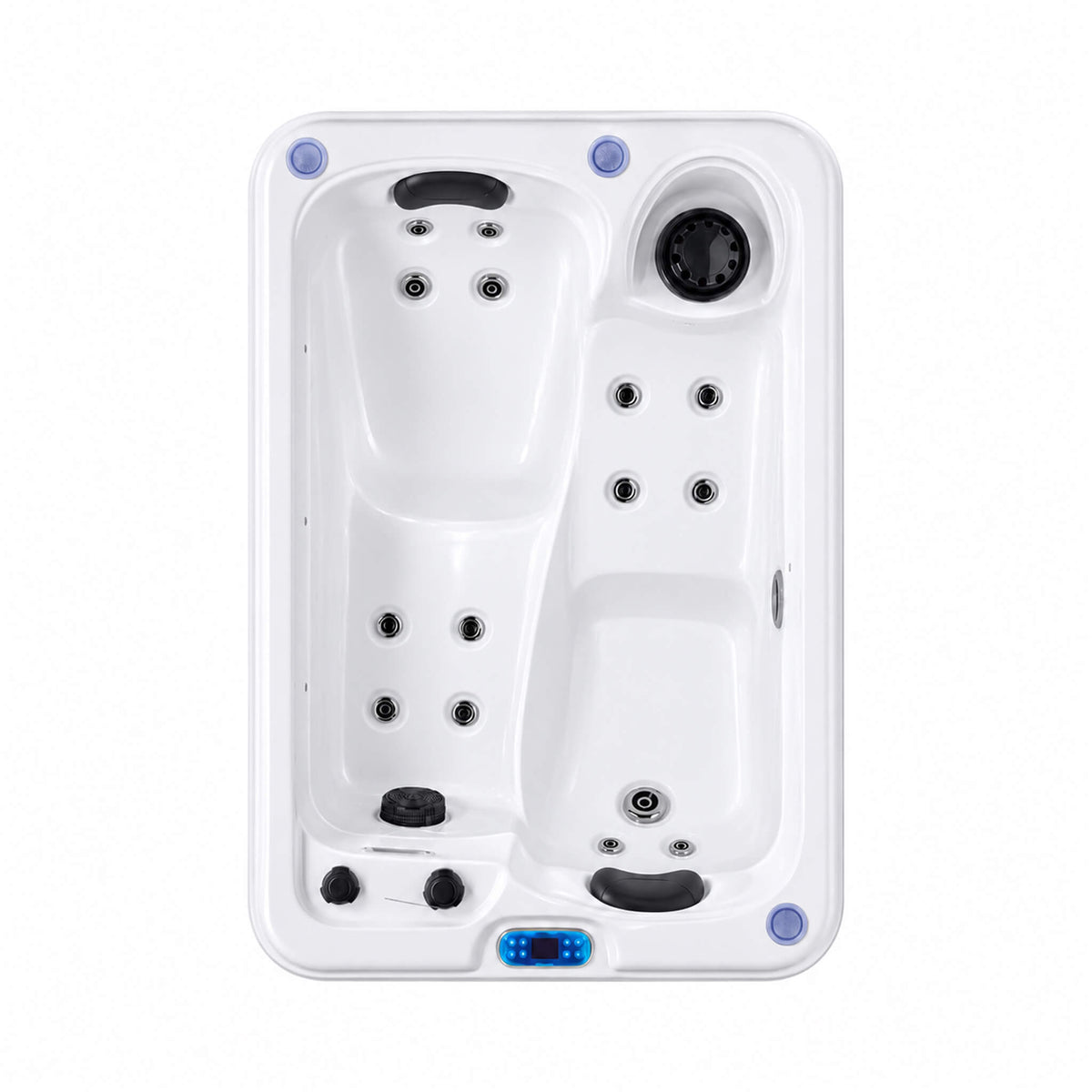 Aeris 2-Person Outdoor Hot Tub with 15 Jets & LED Lights