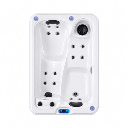 Aeris 2-Person Outdoor Hot Tub with 15 Jets & LED Lights
