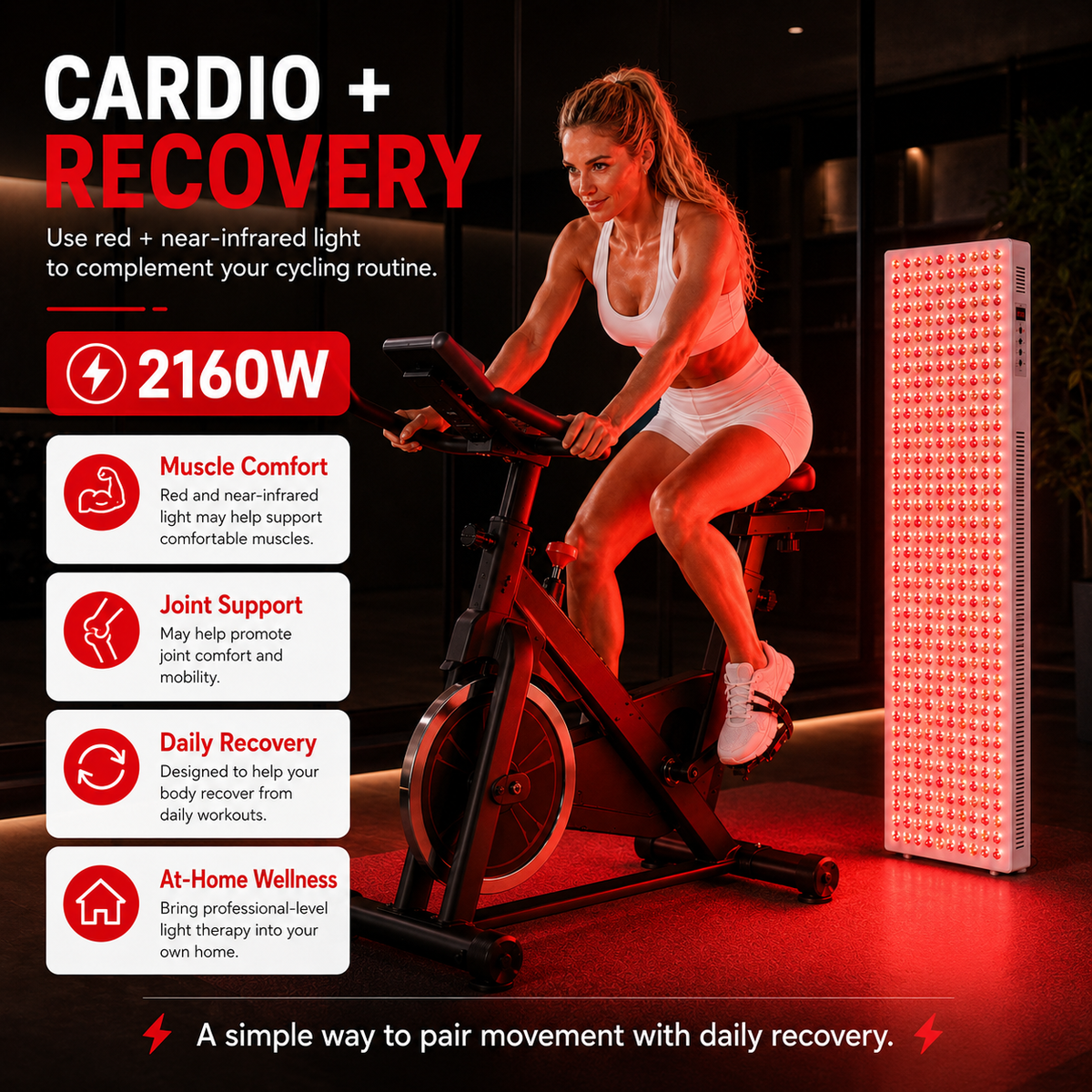 iReliev Full-Body Red & Near-Infrared Light Panel