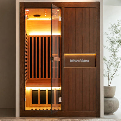 2165W Chilean Pine Home Sauna with 8 Heating Plates