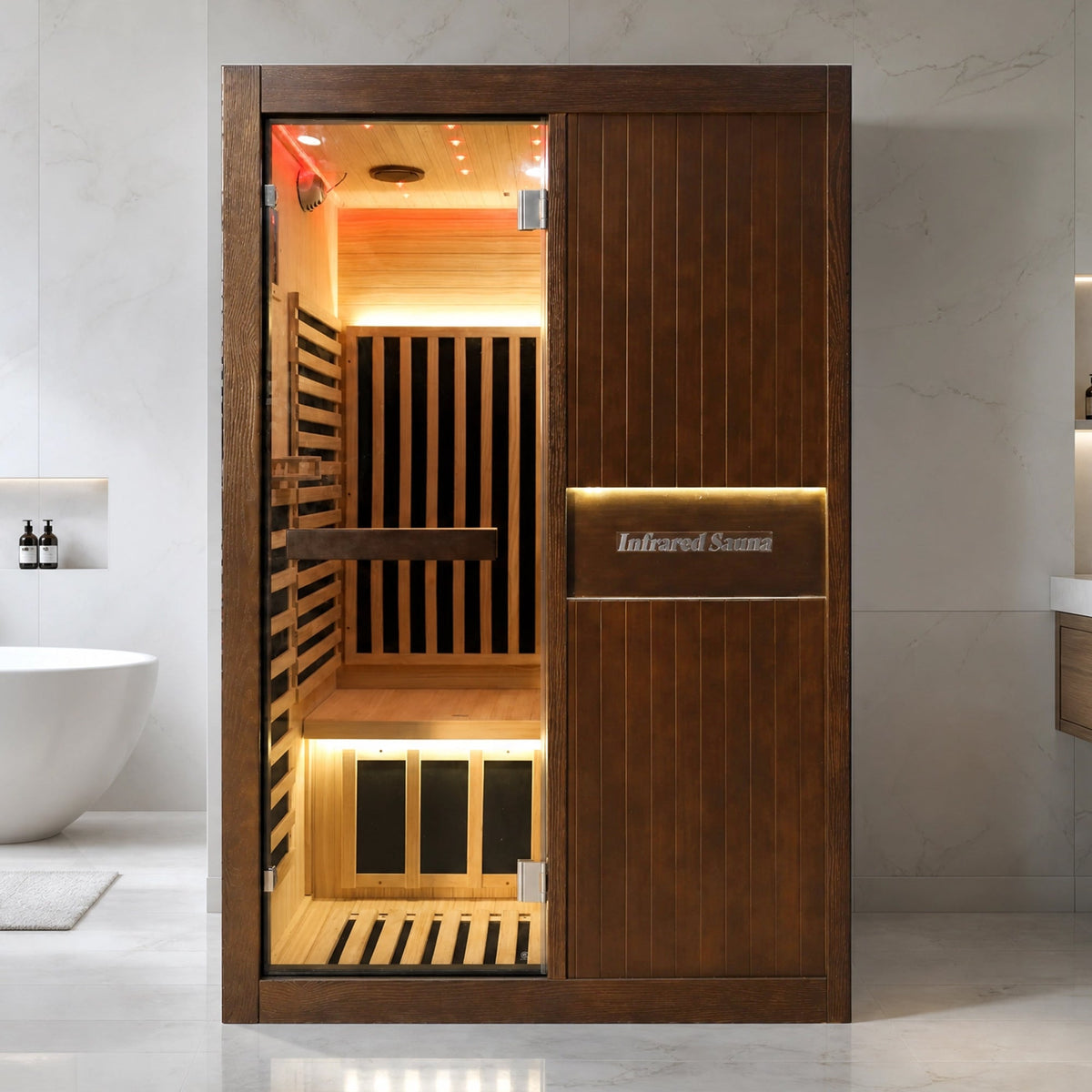 2165W Chilean Pine Home Sauna with 8 Heating Plates