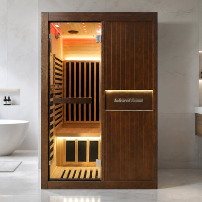 2165W Chilean Pine Home Sauna with 8 Heating Plates