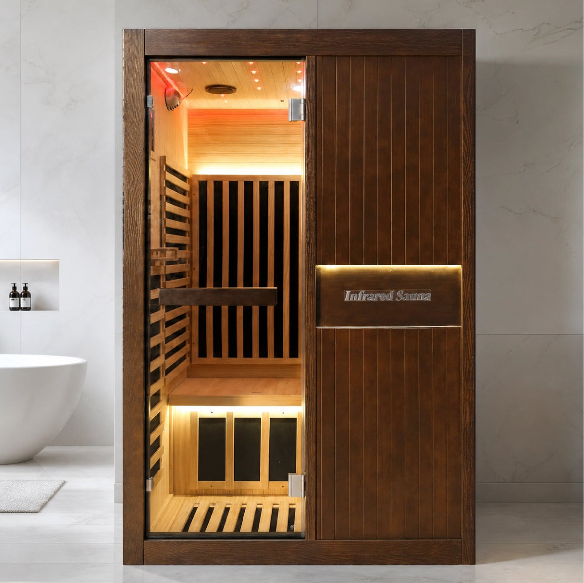 2165W Chilean Pine Home Sauna with 8 Heating Plates