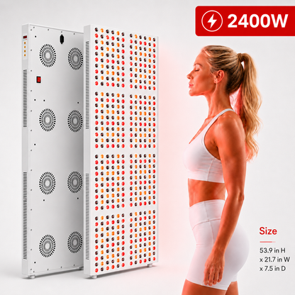 iReliev 2400W Full Body Red Light & Near Infrared Therapy Panel