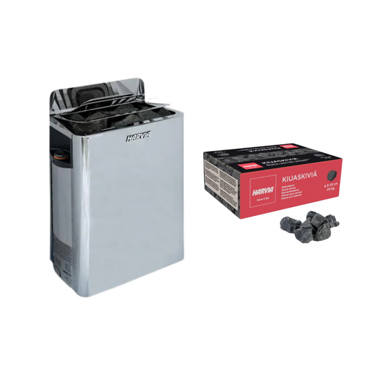 Harvia The Wall Electric Sauna Heater with Rocks