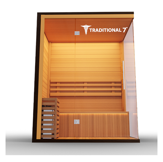 Traditional 7 3-Person Home Steam Sauna