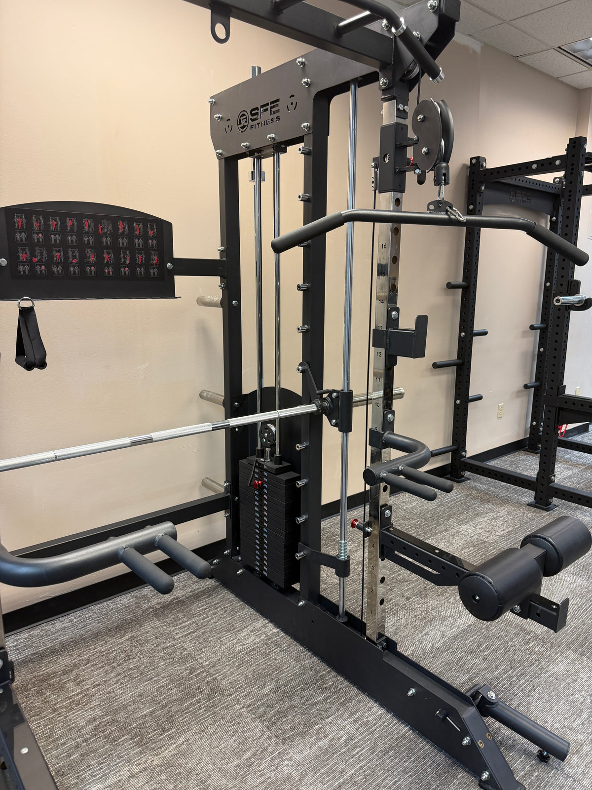 SFE All-in-One Home Gym with Smith Machine & Dual 220 lb Stacks