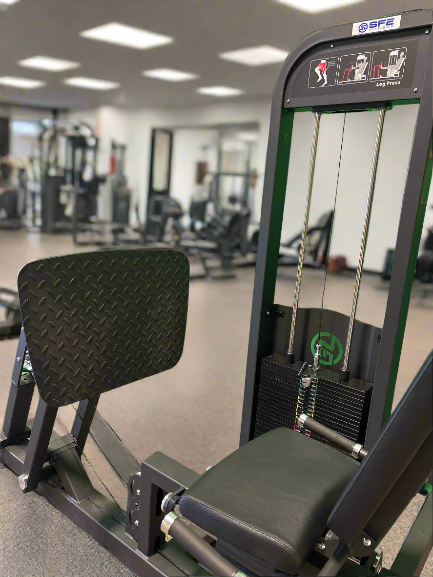 Selectorized Horizontal Leg Press with 250 lb Weight Stack