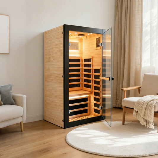 Chilean Pine Single-Person Sauna Cabin