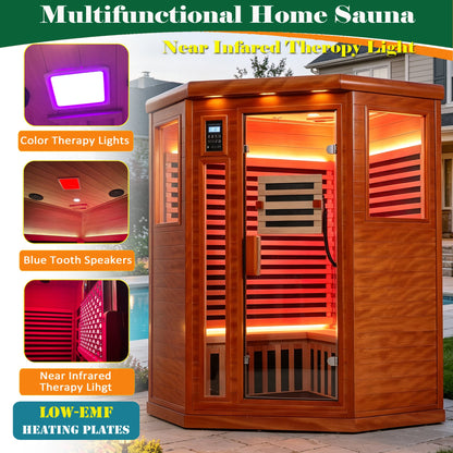 Two-Person Far Infrared Corner Sauna